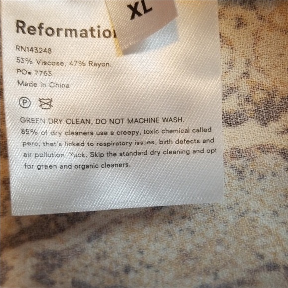 Reformation Vivette Tie Waist Mini Dress - Picture 7 of 8